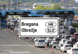 Grenzübergang Kroatien Slowenien Bregana Obrezje