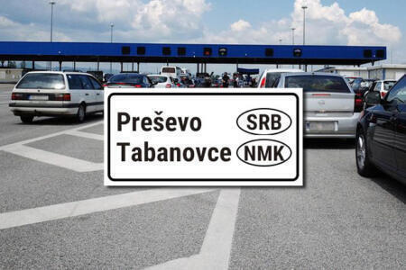 Serbia-Macedonia border crossing Presevo-Tabanovce