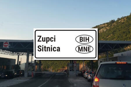 Grenzübergang BIH Montenegro Zupci Sitnica