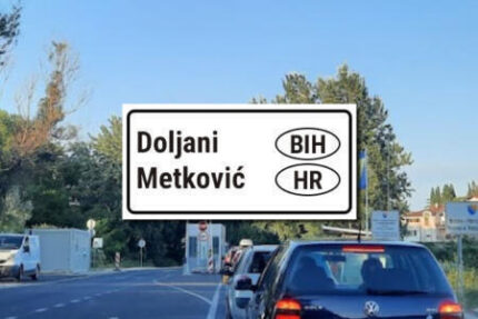 Пересечение границы Боснии и Герцеговины Хорватия Доляни Меткович