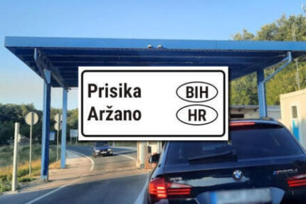 Border crossing of Bosnia and Herzegovina Croatia Prisika arzano