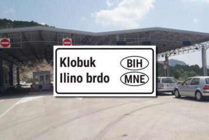 Border crossing Bosnia Montenegro Klobuk Ilino Brdo