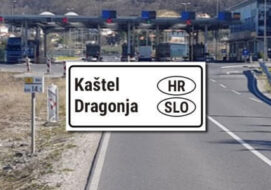 border crossing Croatia Slovenia Kastel Dragonja