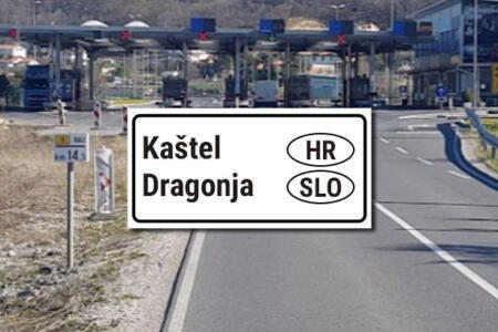 border crossing Croatia Slovenia Kastel Dragonja