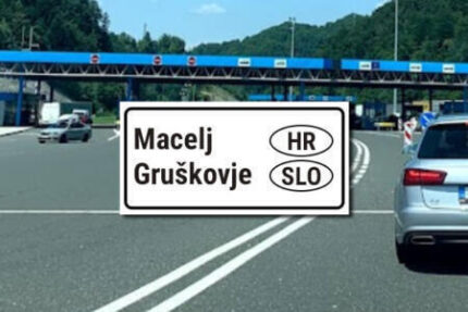 Border crossing Croatia Slovenia Macelj Gruskovje