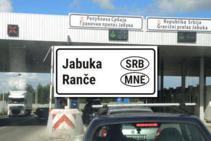 BORDER CROSSING SERBIA-MONTENEGRO JABUKA-RANČE