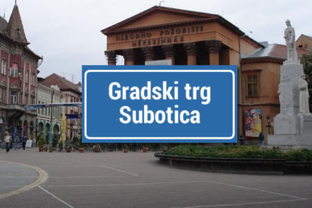 city square Kamera Subotica, Serbia