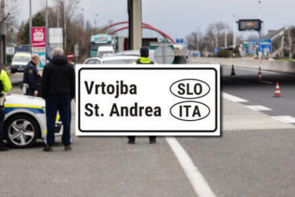 Border crossing Slovenia Italy Vrtojba