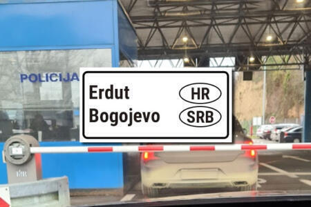 border crossing Croatia Serbia Erdut Bogojevo