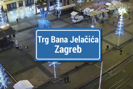 ban jelacic square camera zagreb croatia