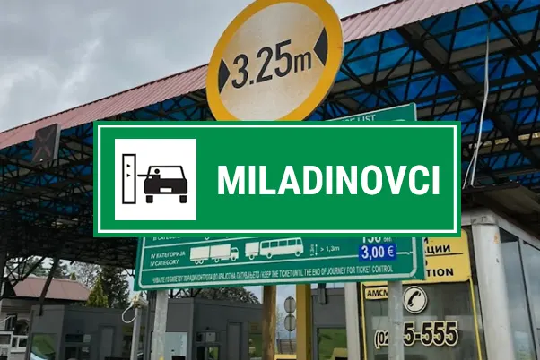 Miladinovci naplatna rampa makedonija