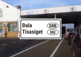 Grenzübergang Serbien Ungarn Djala Tisasiget