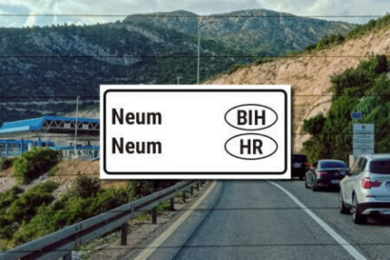 Der Grenzübergang von Bosnien-Herzegowina, Neum