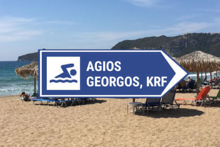 camera beach agios georgios corfu greece