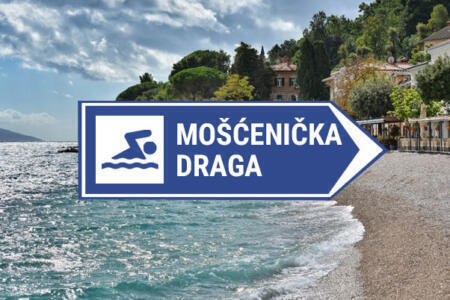 Kamera Strand Mošćenica Draga Istrien Kroatien