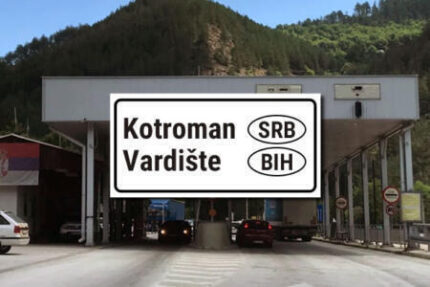 Grenzübergang Kotroman – Vardište / Serbien – Bosnien und Herzegowina