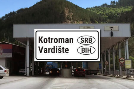 Border crossing Kotroman - Vardište / Serbia - Bosnia and Herzegovina