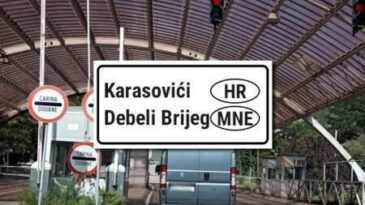 Grenzübergang Kroatien Montenegro Karasovici Debeli Brijeg