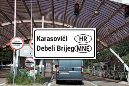 Grenzübergang Kroatien Montenegro Karasovici Debeli Brijeg