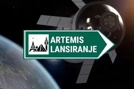 kamera Artemis poletanje na Mesec