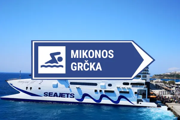 Mikonos luka i plaza